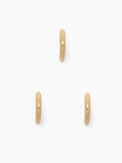 Серьги каффы Трио, набор 3 шт. цвет золото - Qf фото 2