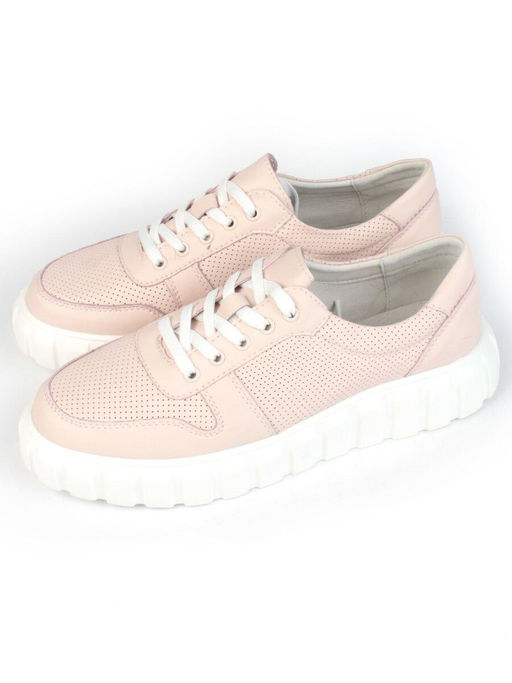 05-PDA97-2 PINK Кроссовки женские (натуральная кожа) - Фабричный китай фото 4