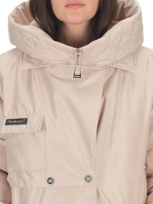 EAC327 LT.BEIGE Пальто зимнее женское (200 гр. холлофайбера) - Fashion фото 12