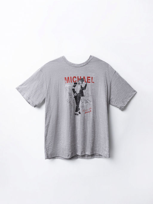 Футболка свободного силуэта женская серая - Mark formelle фото 5