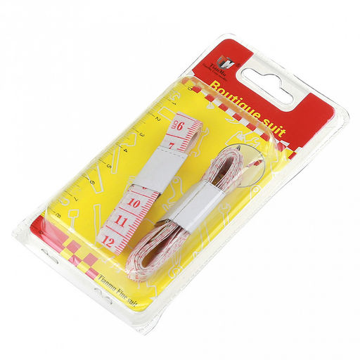 Метр портновский 150см, набор 2 штуки, ПВХ, в блистере (Китай)