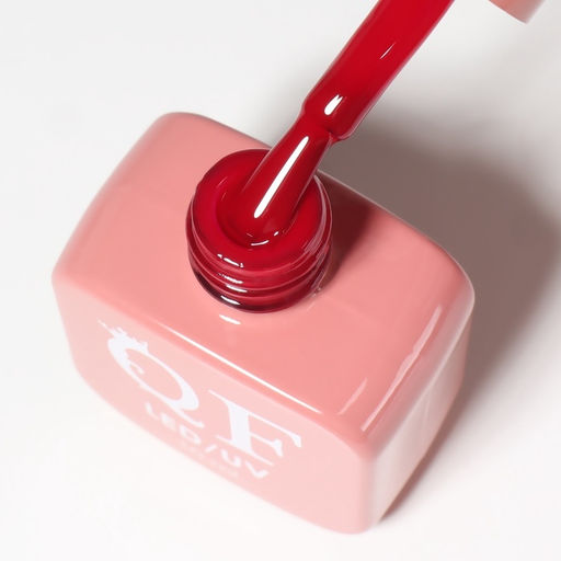 Гель лак для ногтей, однотонный, трехфазный, 10 мл, LED/UV, красный (164)