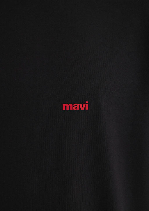 Mavi Logo Bask?l? Siyah Basic Tisort фото 7
