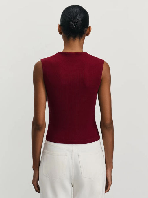 Базовый топ в рубчик / Zarina  фото 5