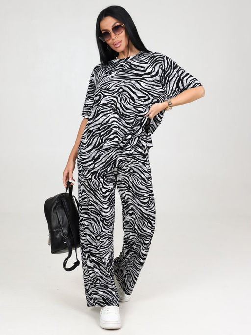 764 ЖЕНСКИЙ КОСТЮМ (брюки) (Зебра/серый) - А-дина фото 2