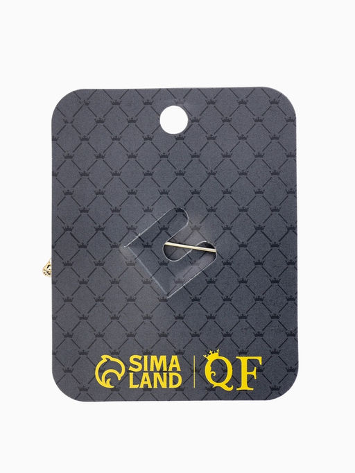 Брошь "Лошадь", конь степной, цвет коричневый в золоте