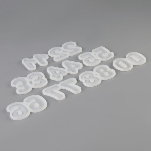 Молды силиконовые «Цифры», набор 9 х 5 х 8 см