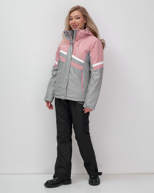Горнолыжный костюм женский зимний серого цвета 02808Sr - Mtforce фото 2