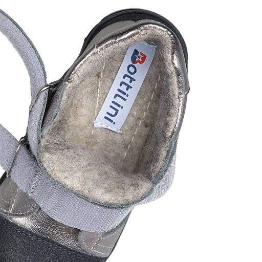 BO-109(55) Ботинки цвет серебристо-черный (байка) - Bottilini фото 5