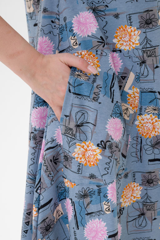 Платье женское из кулирки Кэтрин астра - Амадэль фото 15