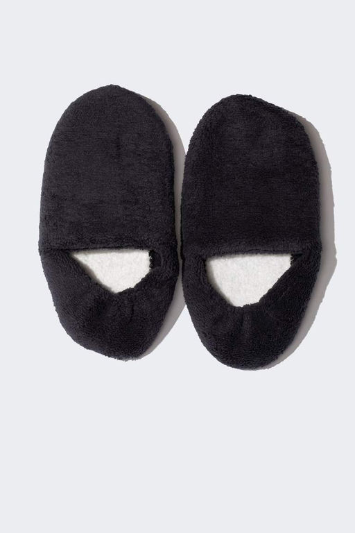 Мужские домашние тапочки без шнуровки на плоской подошве - Defacto фото 5