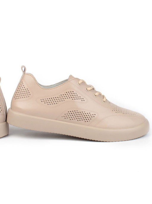 05-YD20-2D DK. BEIGE Кроссовки женские (натуральная кожа)