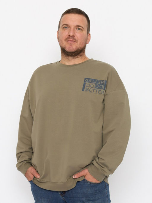 CRB wear/CWLM 60327-35 Джемпер мужской,хаки/Ex.Cherubino  фото 3