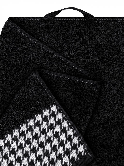 Полотенце для тела 70x130 черный махровая ткань