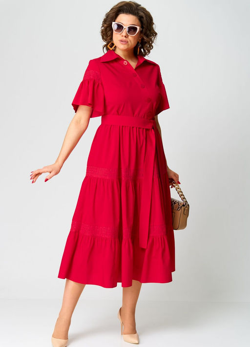 Платье EVA GRANT 7181М красный