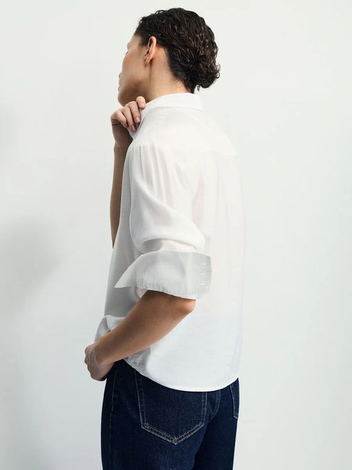 Рубашка прямого кроя из вискозы / Zarina фото 13