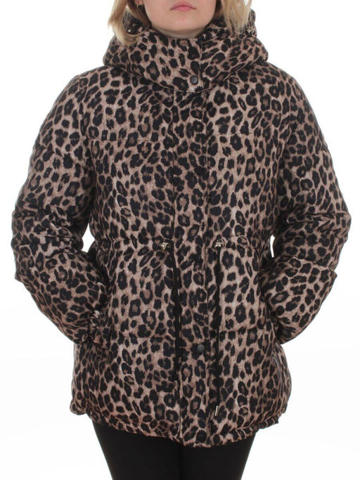 SJ 2251 BROWN /LEOPARD Куртка зимняя женская (200 гр. холлофайбер) - Fashion фото 3