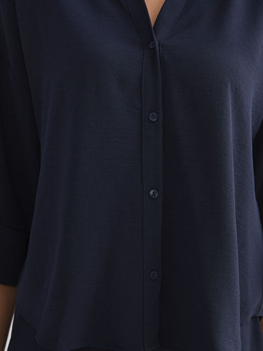 Dokulu Oversize Kad?n G?mlek