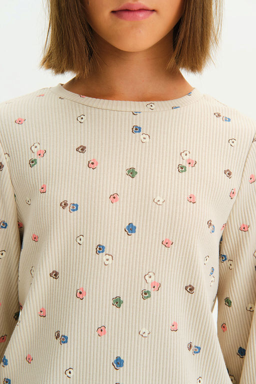 PELICAN, джемпер для девочек, Молочный  фото 2