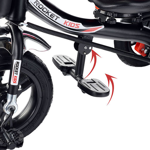 Велосипед 3-х колесный, резиновые покрышки,  красный