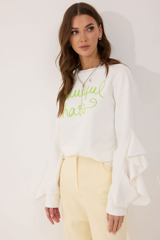 Джемпер LYUSHe 4061 молоко фото 6