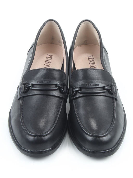 06-DEB33-1 BLACK Туфли женские (натуральная кожа)