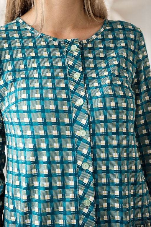 Платье женское из кулирки Софи зеленый - Амадэль фото 2