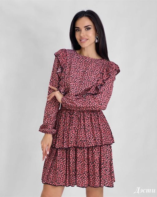 Платье Дэсти (бордовый) Турция