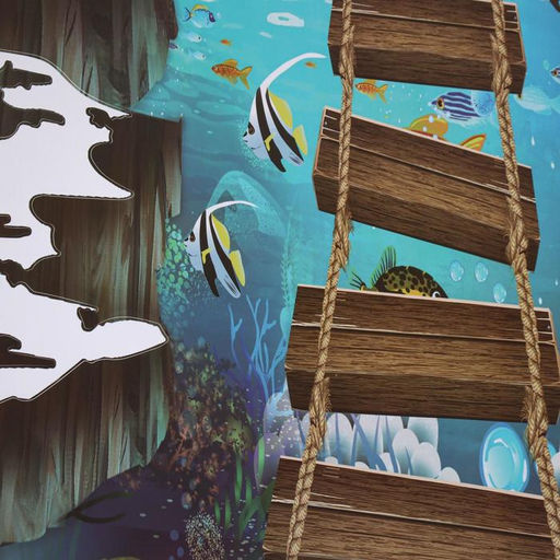 Интерьерная наклейка 3Д TAKE IT EASY «Мост над морем», 90×60 см