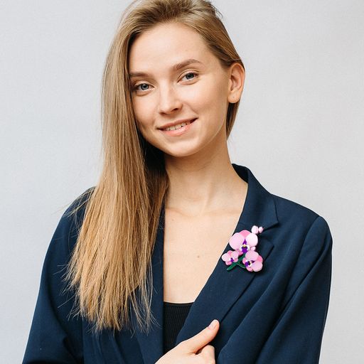 Брошь Орхидея - Orgalica фото 5