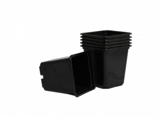 Набор горшков 0,5 л 6 шт черный (1уп/166)