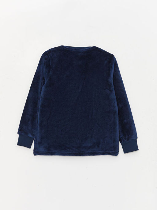 Bisiklet Yaka Nak??l? Uzun Kollu Pel?? Erkek ?ocuk Pijama Tak?m? - Waikiki фото 3