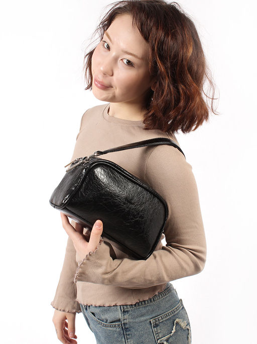 LACCOMA сумка Лаура-черный эко кожа хлопок  фото 2