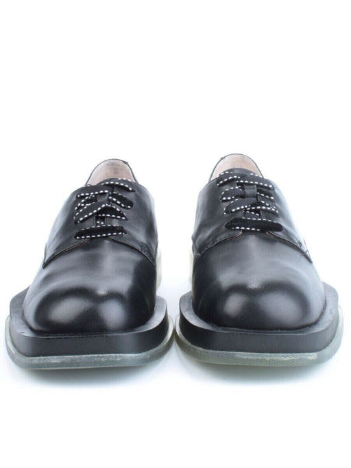 03-DD04-1 BLACK Полуботинки женские (натуральная кожа)