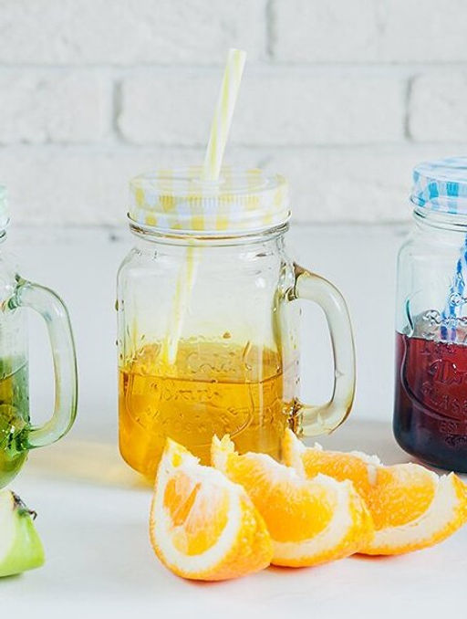 Кружка стекло, 450 мл, с крыш, с трубочкой, SDFG0114-2 (298248) - Daniks фото 4