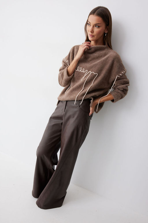 Джемпер LYUSHe 4242 капучино фото 7