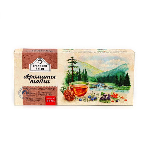 Подарочный набор травяных чаёв Ароматы тайги, 4*50 г - Simaland фото 2