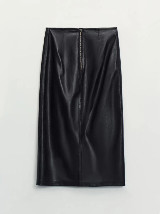 Юбка миди из искусственной кожи / Zarina  фото 7
