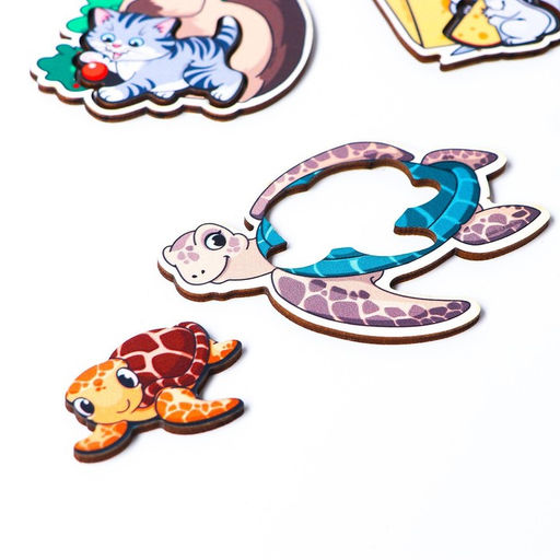 Пазлы логические Мамы и детёныши - Лесная мастерская фото 20