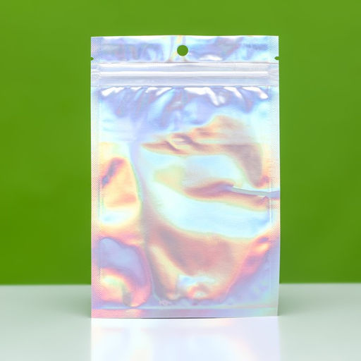 Цена за 100 шт. Пакет Zip-lock ПЭТ, иридисцентный, со сплошным окном, плоский, еврослот 10×15 см