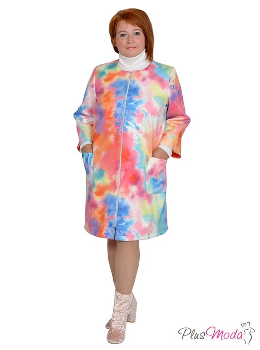 Плащ Модель №1013 размеры 44-84 - Plusmoda фото 2