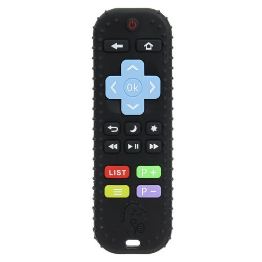 Прорезыватель для зубов «Пульт от телевизора», силикон, черный, 16 см