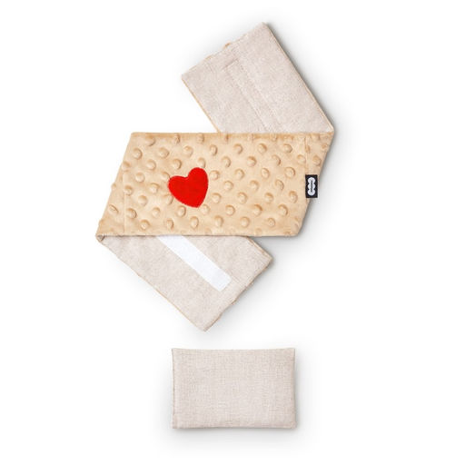 Развивающая игрушка пояс-грелка «Мамина любовь» с вишнёвыми косточками, цвет бежевый