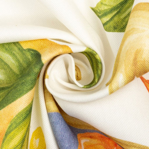 Скатерть Этель Southern fruits, d=215 см с ГМВО, 100% хлопок, саржа 190 г/м?