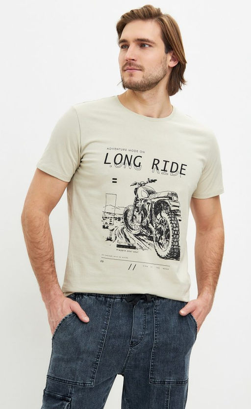 Футболка F411-06-820 beige - Fine joyce фото 4