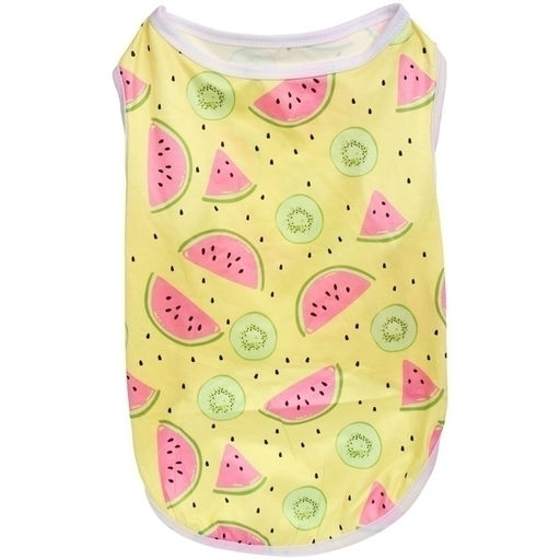 Цена за 2 шт. Майка для собак и кошек мелких и средних пород "БРО на стиле", арбузики, размер ХL (длина спинки 36см, объем груди 43см, от 9 до 12кг)