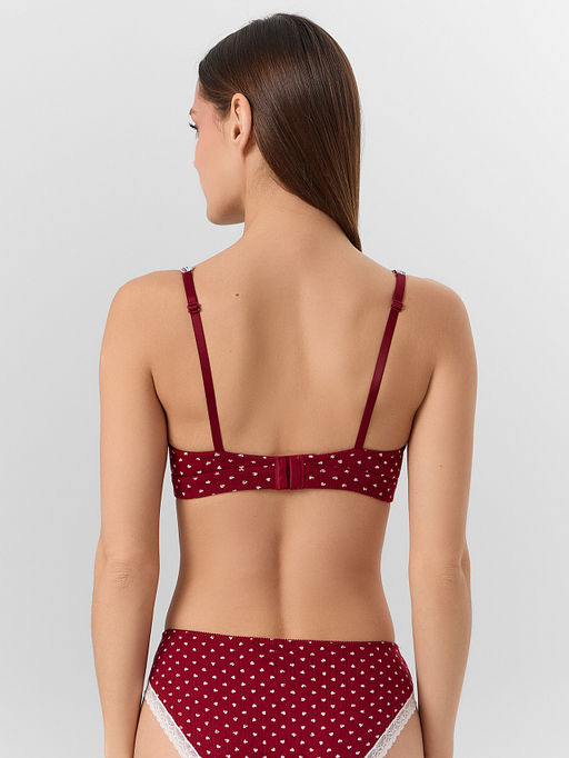 Бюстгальтер женский с мягкими чашками красный - Mark formelle фото 3