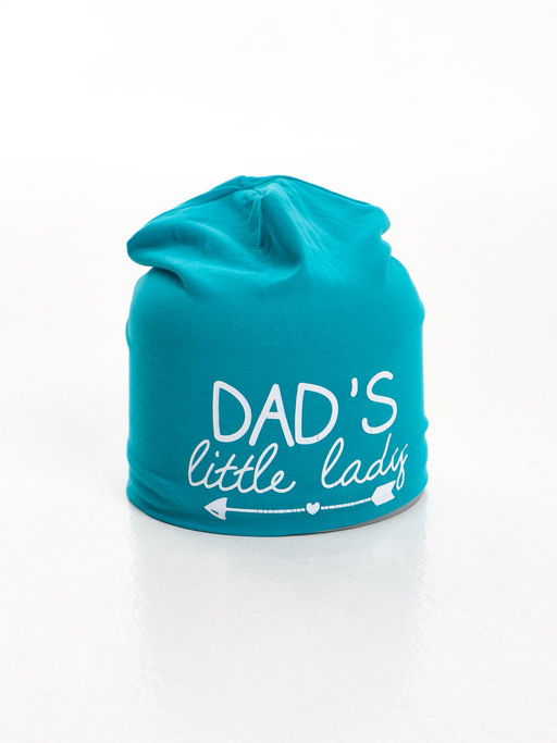 Шапка для девочки UD 3006 изумруд/белый