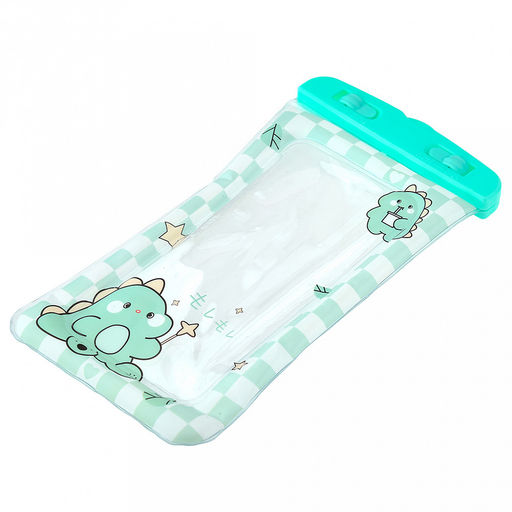 Чехол-сумка для телефона Дино, водонепроницаемый, со шнурком на шею, 11,5х21см, ПВХ/пластик, в п/э - Домашняя мода фото 5