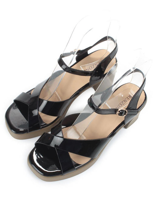 08-PEAG87-2 BLACK Босоножки женские (натуральная кожа) - Фабричный китай фото 3